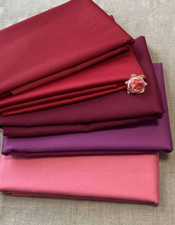 satin cotton dress material Plain Cotton Sateen Fabric by the Metre, by the Yard - 100% Cotton - 153 Cm  Wide