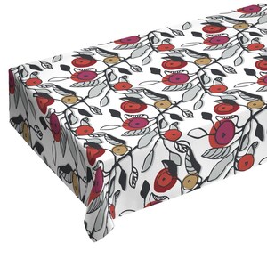 Tablecloth Table Top Scandinavian Cotton Floral Tablecloth 185x140cm / 73&#39;&#39; x 55&#39;&#39;