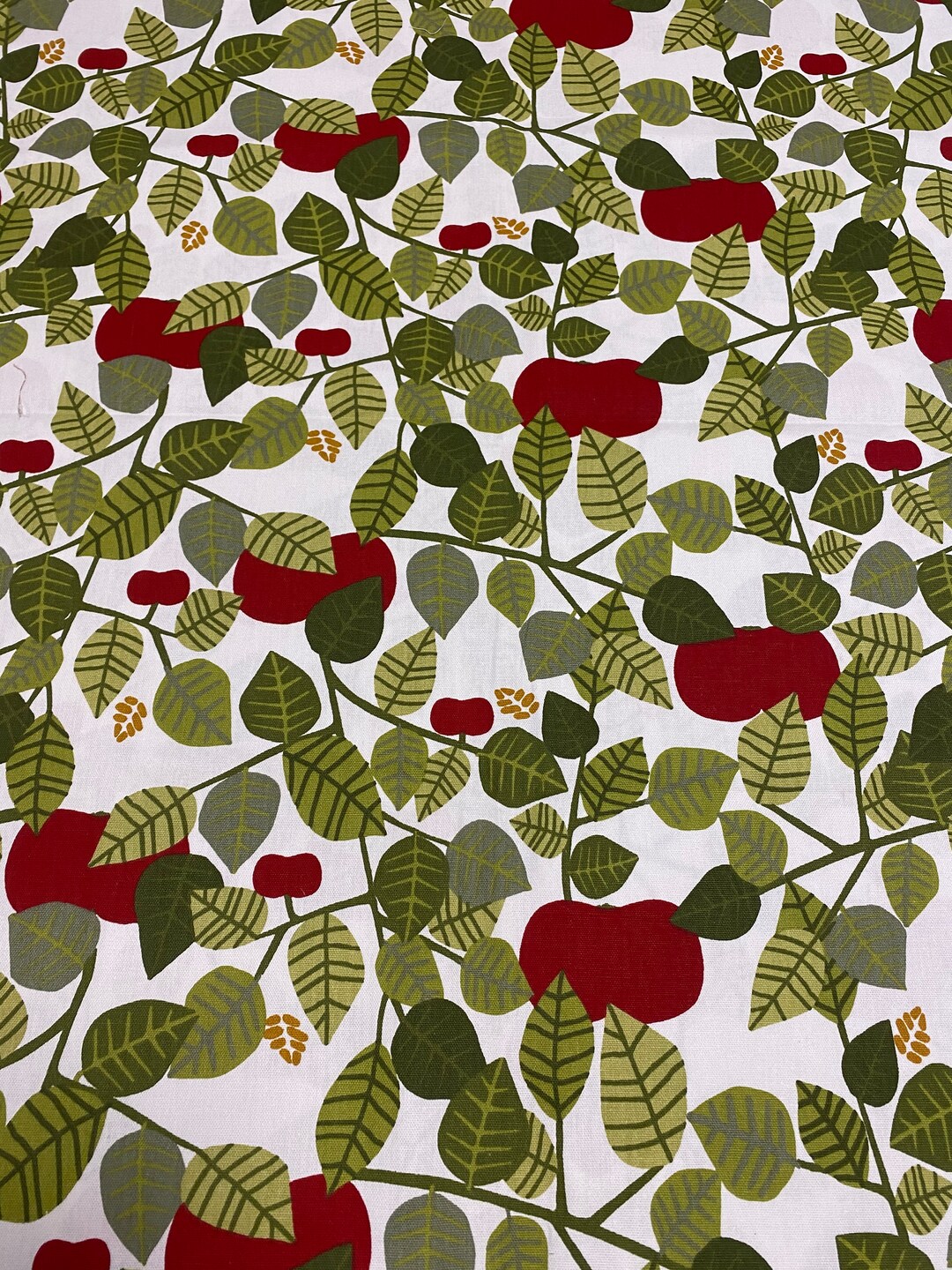 Red Apple Tablecloth Scandinavian Cotton Fabric Table Linens Round