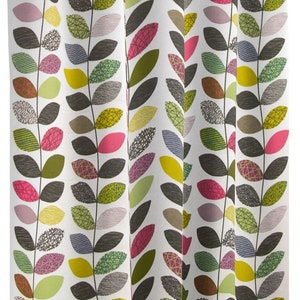 Curtains Cafe Curtains Kitchen Valance Panels  Colourful Leaves Geometric Leaves print  Plants