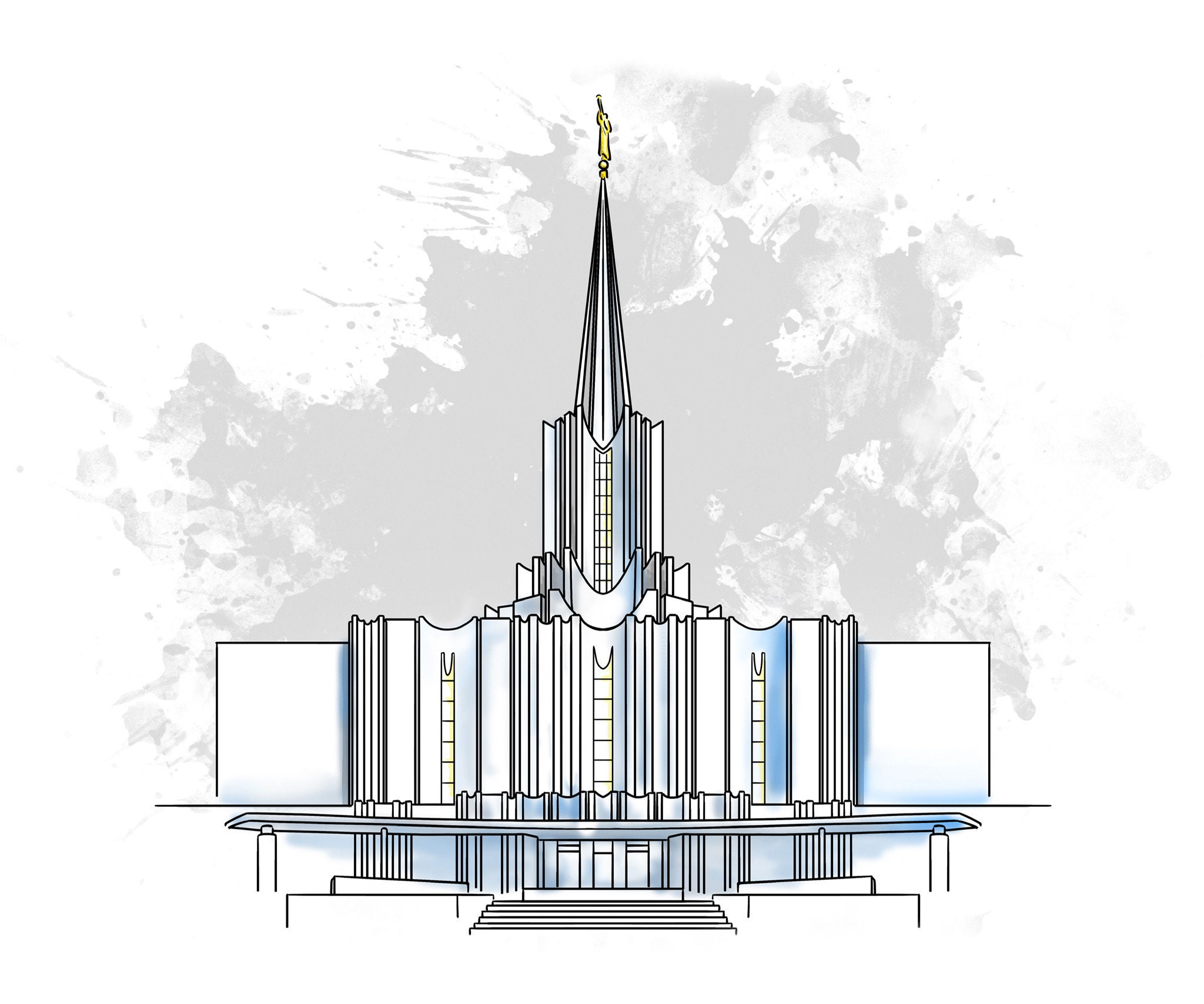 Jordan River Temple Download Templerelief Society Primary | Etsy