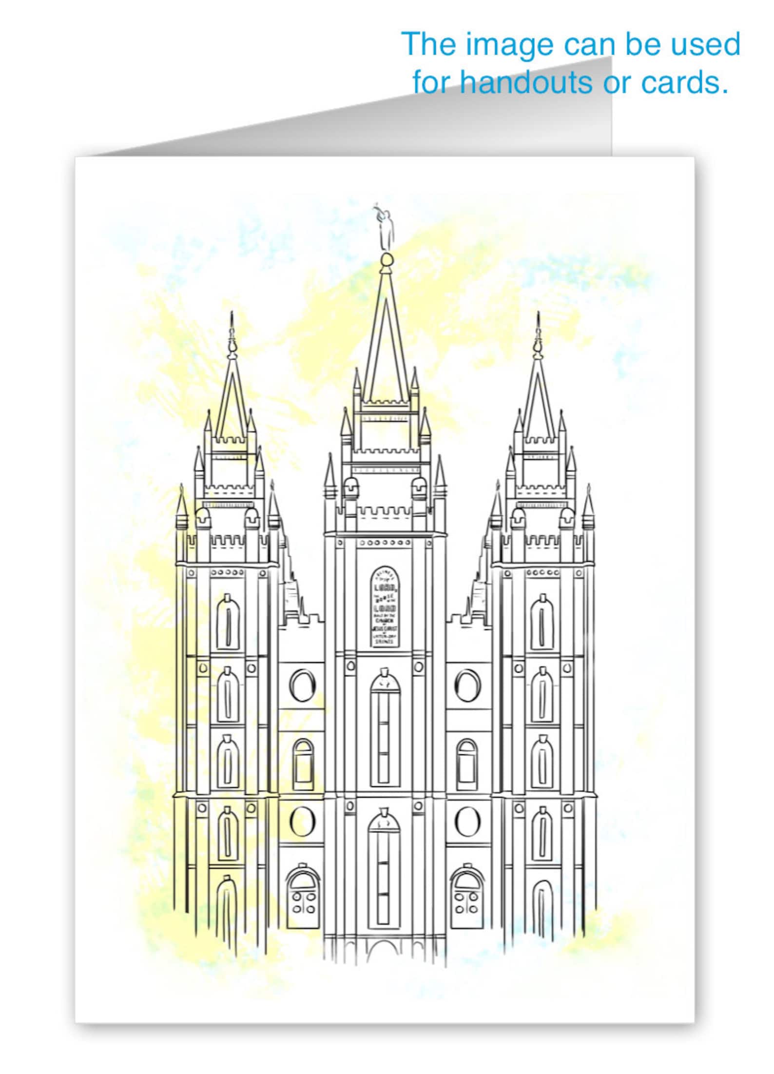 Salt Lake Temple Salt Lake Download Temple Wedding Gifts | Etsy