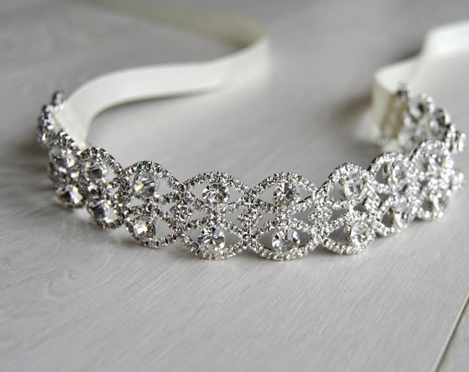 Rhinestone Headband Great Gatsby Headband Crystal Headband - Etsy