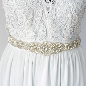Crystal pealr Wedding Dress Sash Belt, Luxury Crystal Bridal Sash, pearls Rhinestone Bridal Bridesmaid Sash Belt, Wedding dress sash gift
