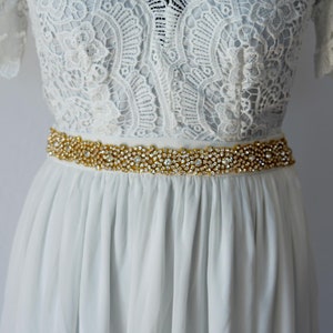 Gold Stunning Crystal Bridal Sash,Wedding Dress Sash Belt, Rhinestone Sash, Rhinestone Bridal Bridesmaid Sash Belt, Wedding dress sash gift