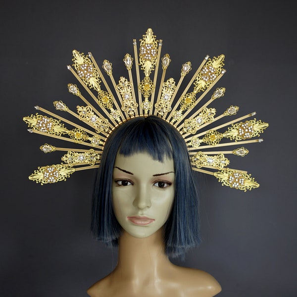 rhinestone halo headpiece