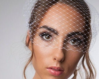 Bandeau Veil, Birdcage Veil, Wedding Veil, Bridal Veil, Russian Veil, Bird Cage Veil