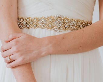 Goud rondom jurk sjerp riem luxe kristal bruids gouden sjerp strass sjerp bruids bruidsmeisje riem bruiloft strass jurk sjerp riem