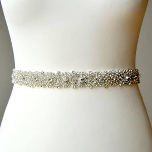 Stunning Crystal Bridal Sash, Wedding Dress Sash Belt, Diamante Rhinestone Sash, Rhinestone Bridal Bridesmaid Sash Belt, Bridesmaid Gift