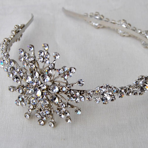 Strass 1920er Jahre Headpiece, Flapper-Stirnband, Flapper Kopfband, 1930er, The Great Gatsby, Strass Kristall Flapper Stirnband Stirnband
