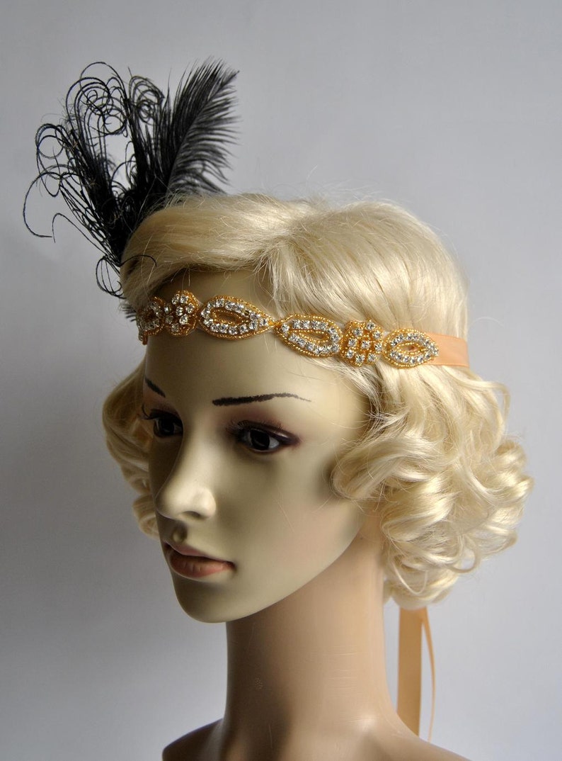 1920s flapper headpiece