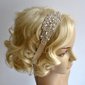 Crystal Pearls Rhinestone ,Crystal Headband, Bridal Headband, Wedding Hair Piece, Bridal Headpice, Wedding Headband,Crystal Headpiece