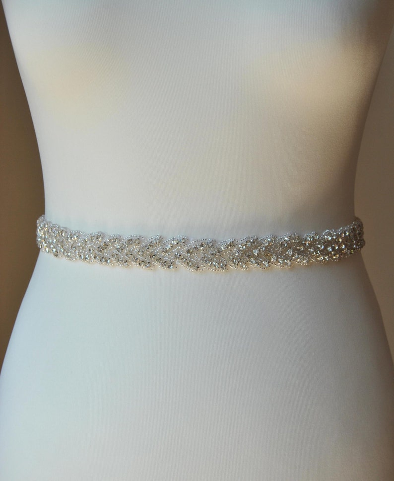 rhinestone bridesmaid belt