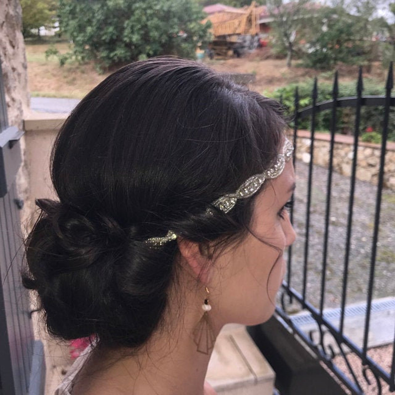 bridal rhinestone headpiece