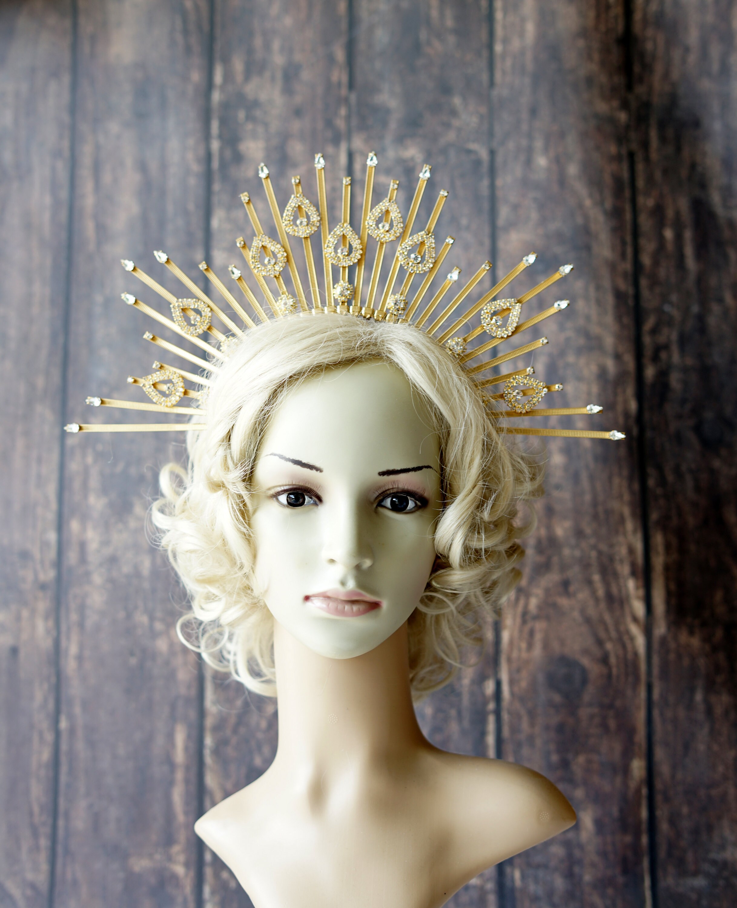 ☆herlipto☆Princess Gold Crystal Headband Herlipto Princess Gold Crystal Headband