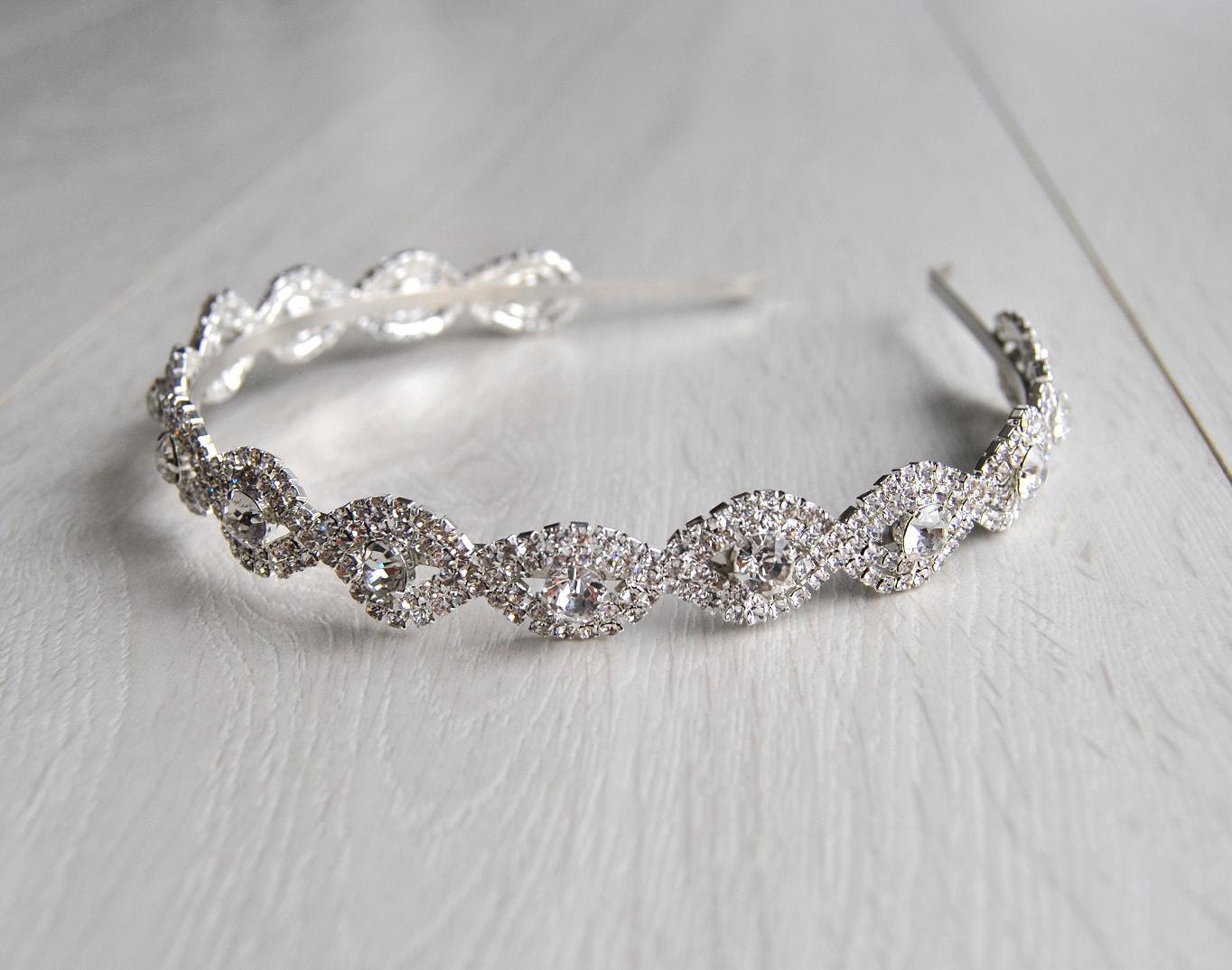 rhinestone flapper headpiece