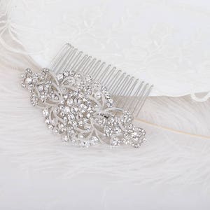 Kristall Hochzeit Haarkamm Braut Schleier Gatsby Vintage Haarschmuck Braut Haar Accessoire Kristall Kopfschmuck ZOEY Schleier Kamm Schmuck