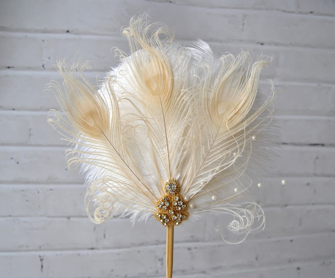 Gold Feather Cake Topper Great Gatsby 1920s Customized Wedding Cake ...