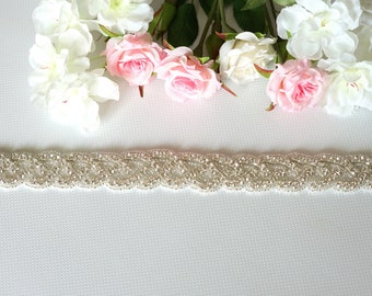 Stunning Crystal Bridal Sash,Wedding Dress Sash Crystal Rhinestone Belt Sash Bridal Bridesmaid Sash Belt, Bridesmaid Gift - LUNA