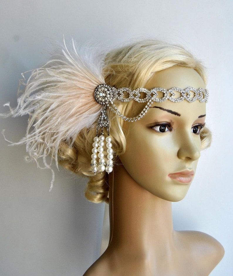 The Great Gatsby 20 S Rhinestone Pearls 20 S Flapper Etsy