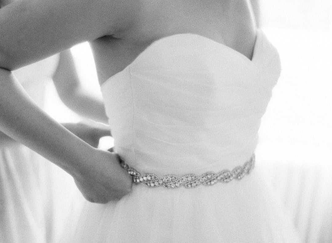 Wedding Dress Bridal Sashwedding Dress Sash Belt Rhinestone Etsy