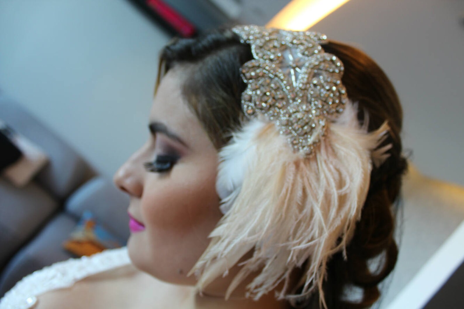 rhinestone gatsby headpiece