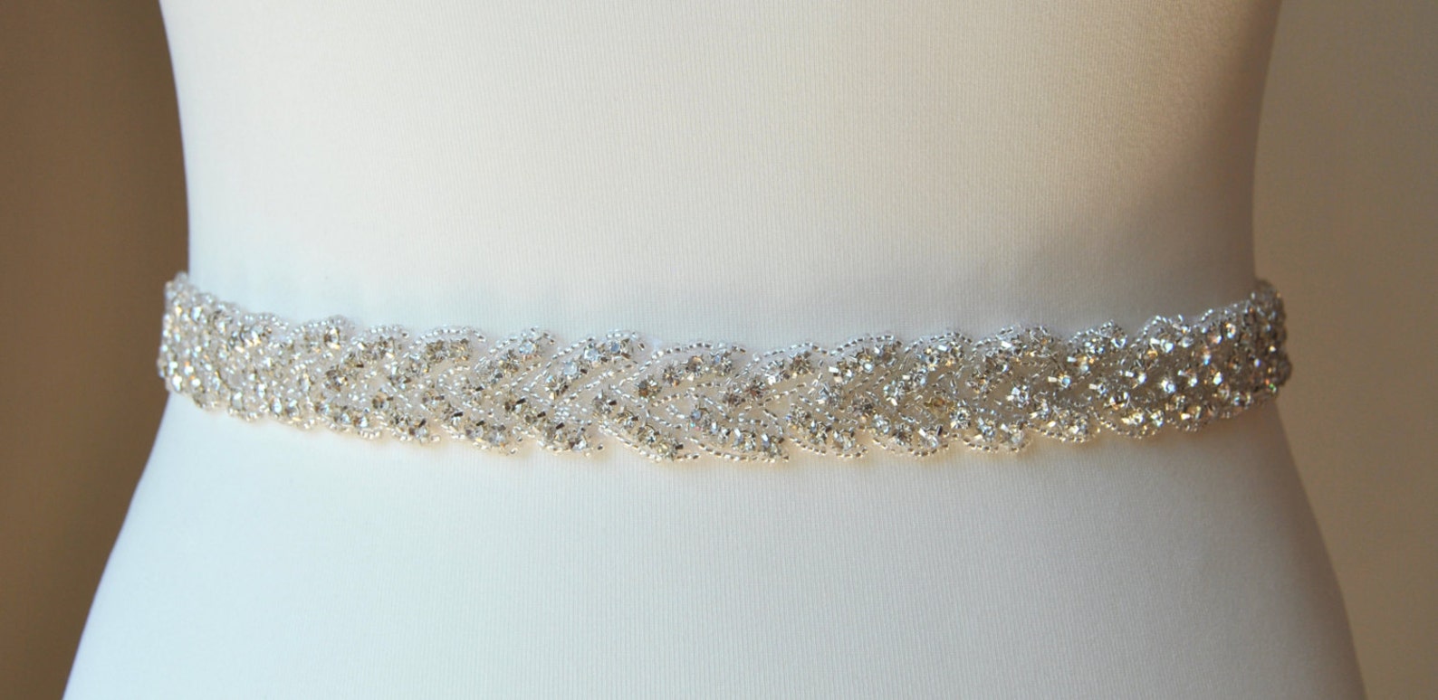 Flower girl Rhinestone Sash Wedding dress Bridal Sash Flower Etsy