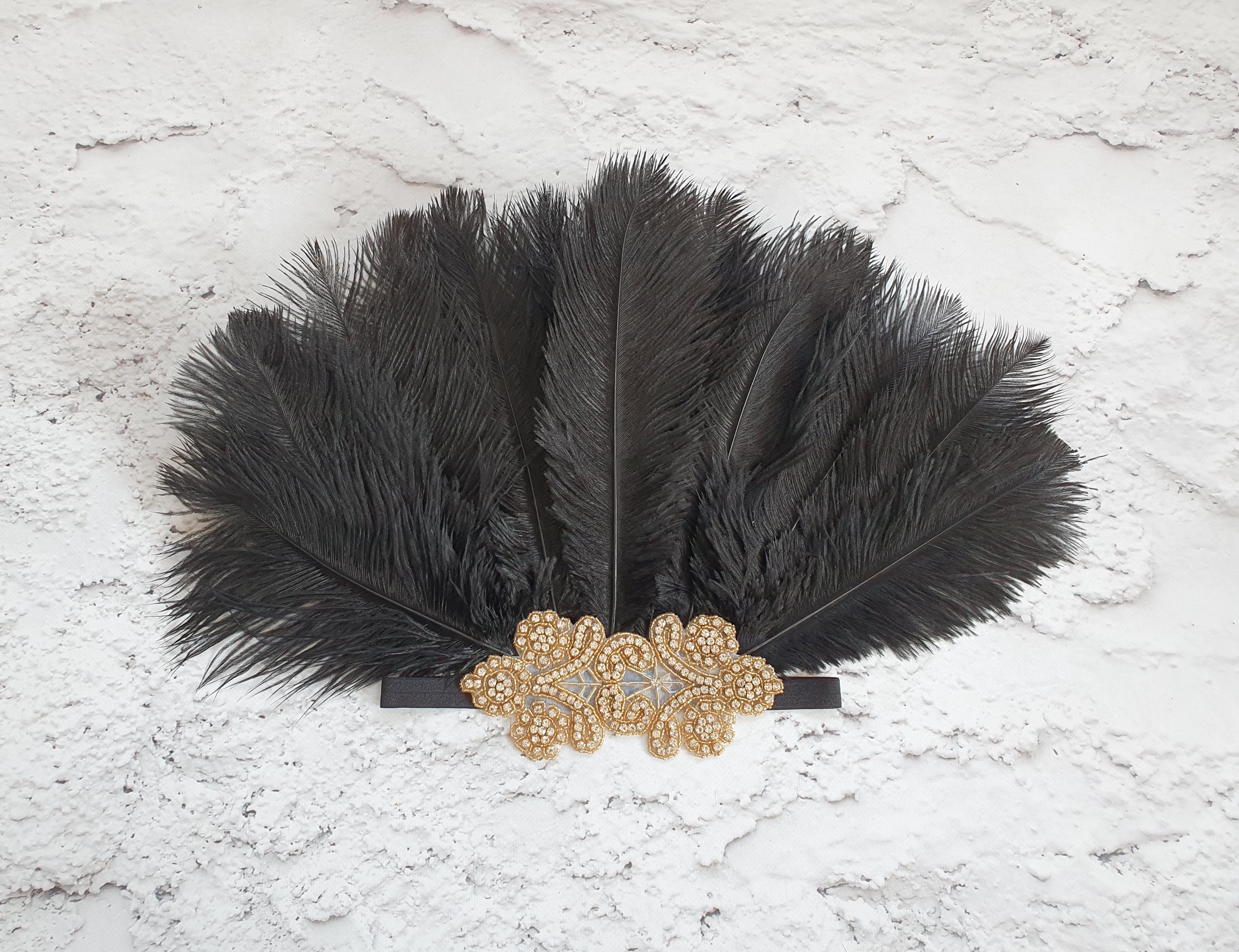 Veer Hoofdband Veer Haar Hoepel Fascinators Haarband 1920 Party Hoofdtooi Voor Halloween Carnaval Bruiloft Verstelbare Haar Accessoire