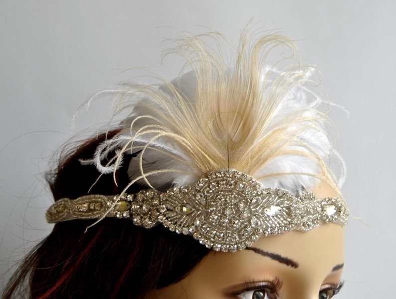 MERAK Peacock Batik Crystals Headband