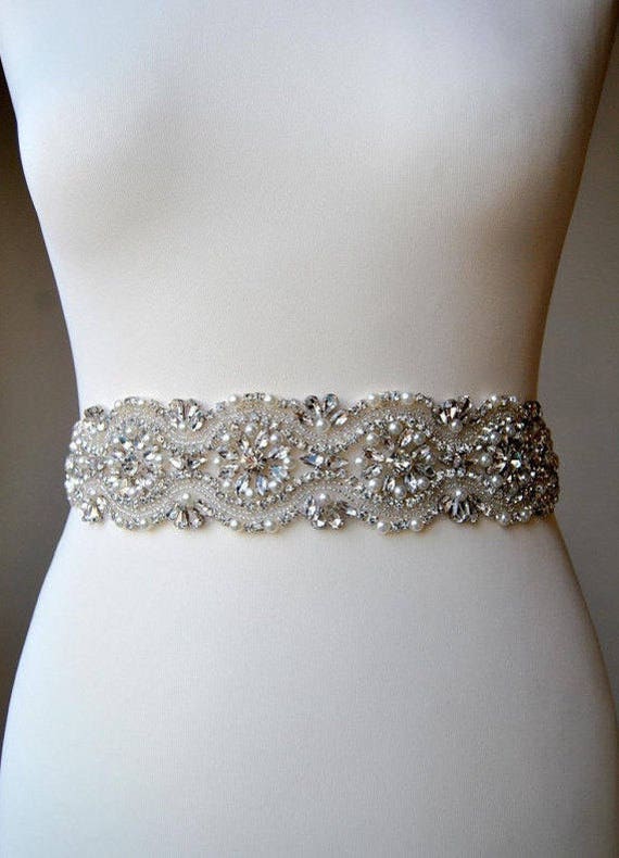 Wedding Dress Belt, Pearls Belt, Bridesmaid Belt, Bridal Gift