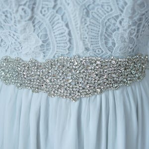 Crystal Luxury big Bridal Sash,Wedding Dress Sash Belt, Rhinestone Sash,Crystal long Bridal Bridesmaid Sash Belt, Wedding dress sash-ROMANCE
