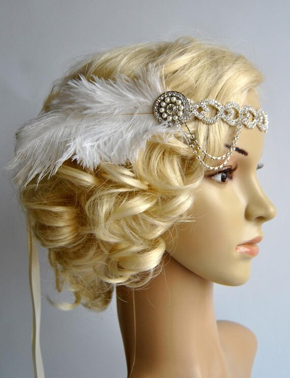 The Great Gatsby 20 S Rhinestone Pearls Flapper Etsy
