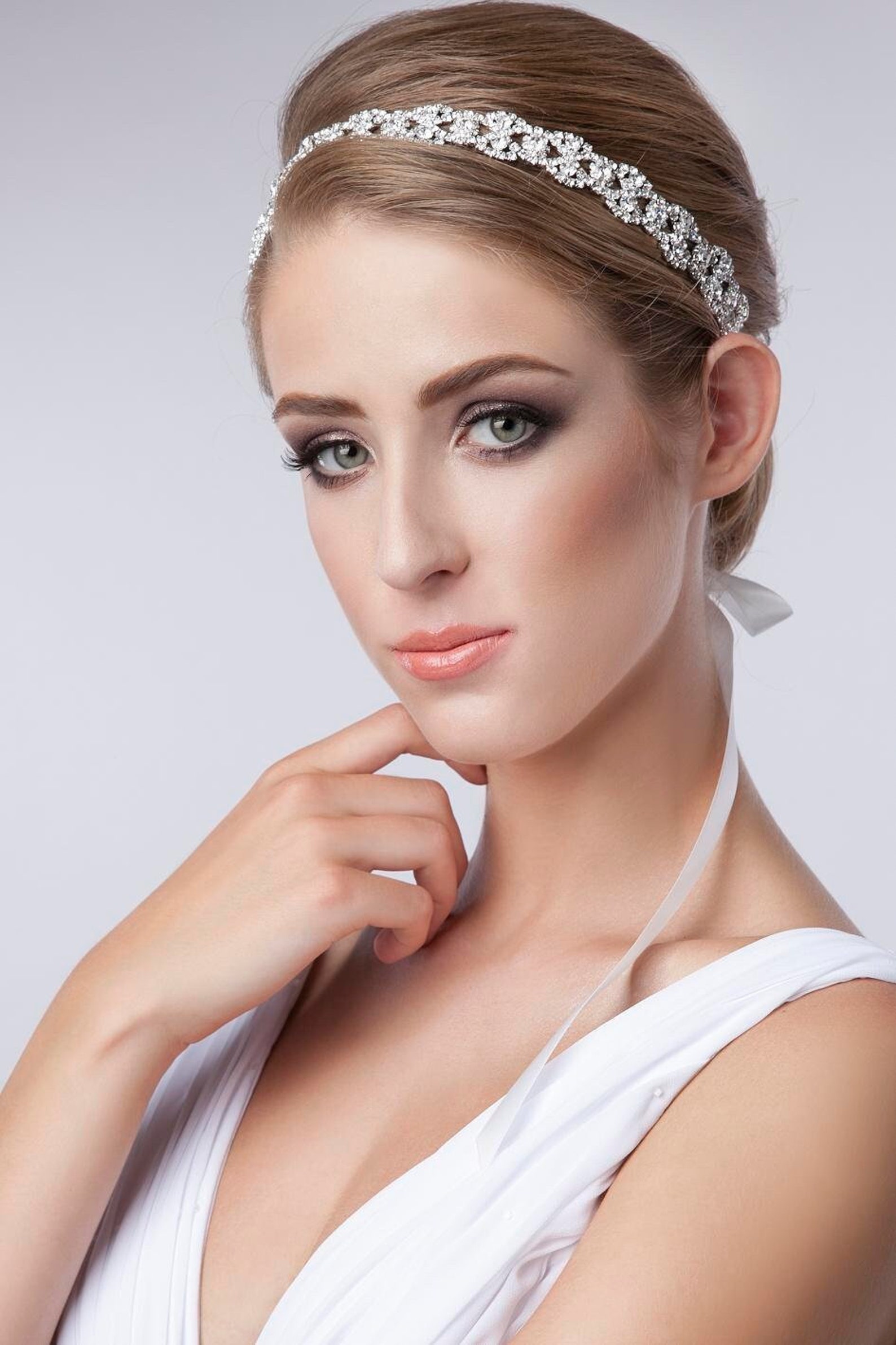 Rhinestone Headband Bridal Wedding Headband Crystal Etsy