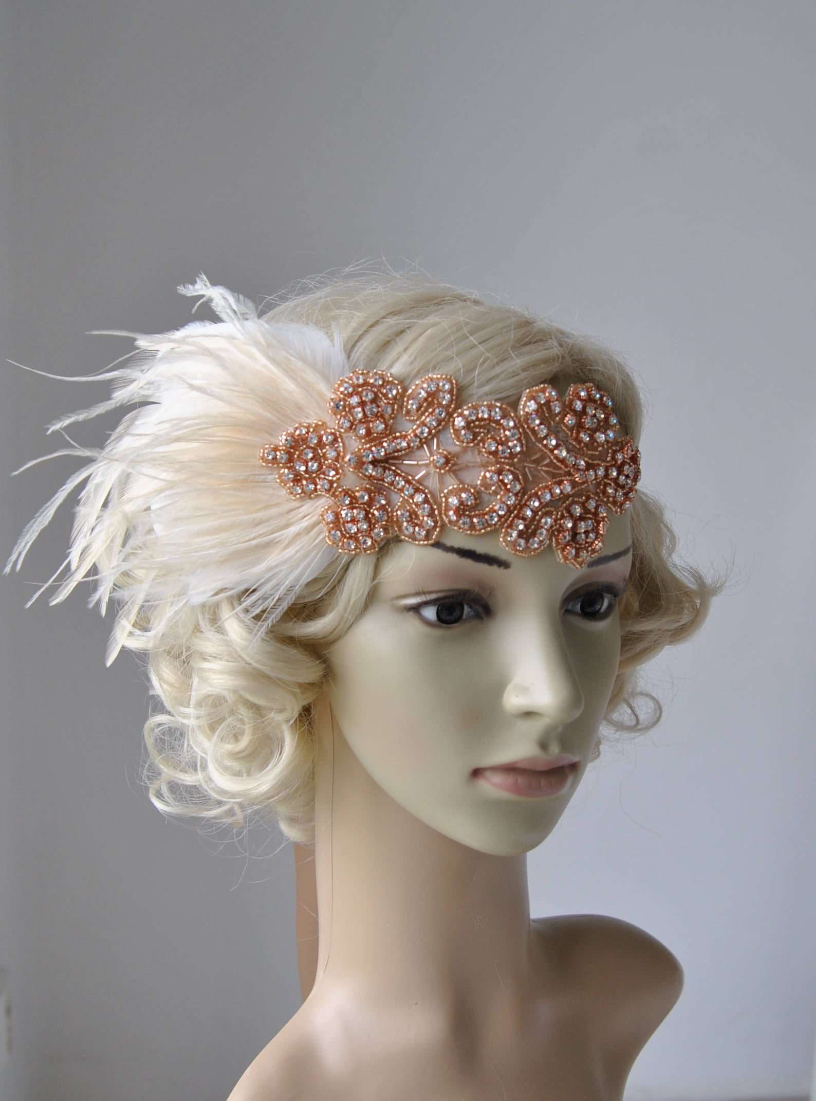 rhinestone gatsby headpiece