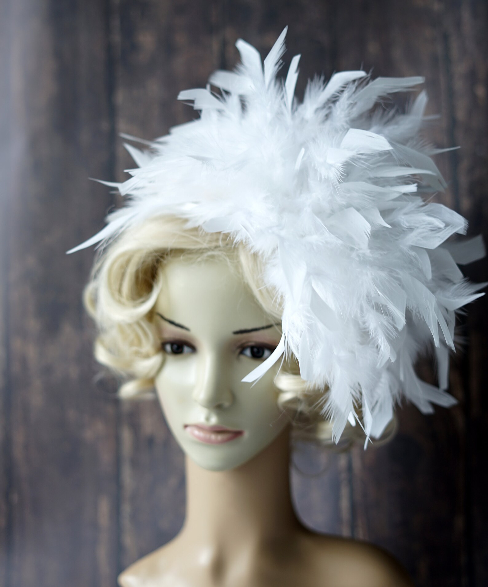 White Fascinator Wedding Hat Fascinator Tea Party Hat Diner En Etsy