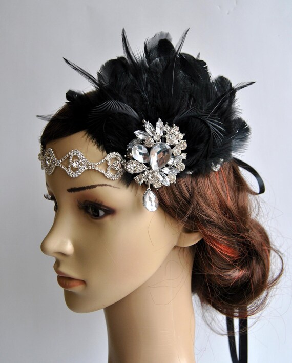 Rhinestone Flapper headband1920's 
