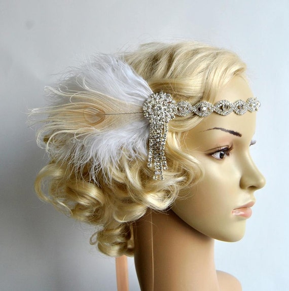 Art Deco 1920s Design The Great Gatsby Flapper Bridal Etsy