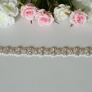 Thin Crystal Bridal belt, All around Dress Sash belt, Wedding rhinestone crystal dress Belt Sash Thin Rhinestone Bridesmaid Sash Belt gift