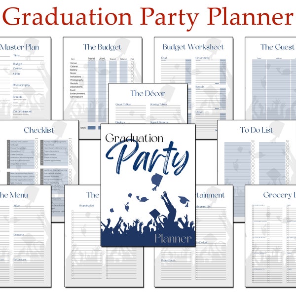 Printable Graduation Party Planner