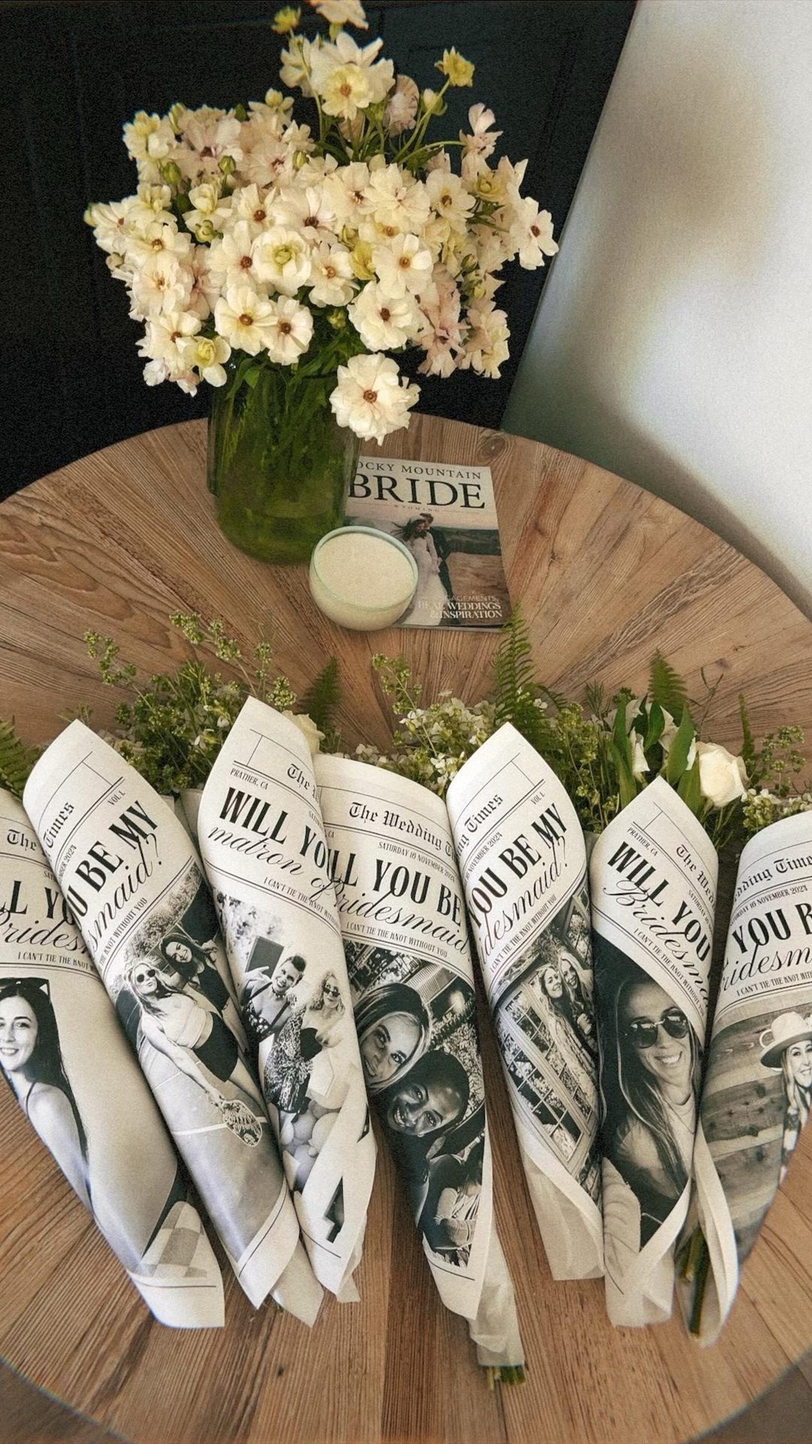 Custom Bridesmaid Proposal Newspaper Template Printable Will You Be My ...