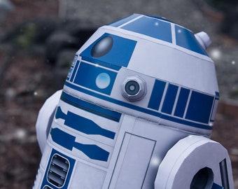 Star Wars R2-D2 inspired DIY 3D Papercraft Templates, Papercraft Model for Adults and Kids, Instant Download Paper Kit PDF