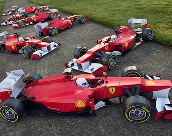 Ferrari F1 DIY 3D Papercraft Racecar Templates, Papercraft Model for Adults and Kids, Instant Download PDF