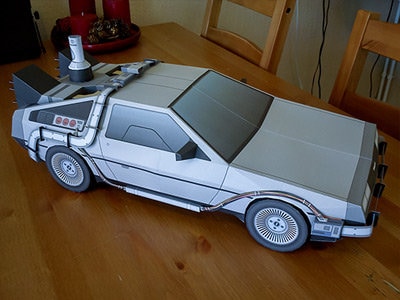 バック・トゥ・ザ・フューチャー デロリアン タイムマシン | DIY 3D