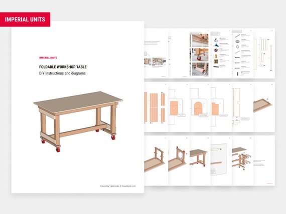 Table d'atelier pliable sur roulettes Plans et instructions de