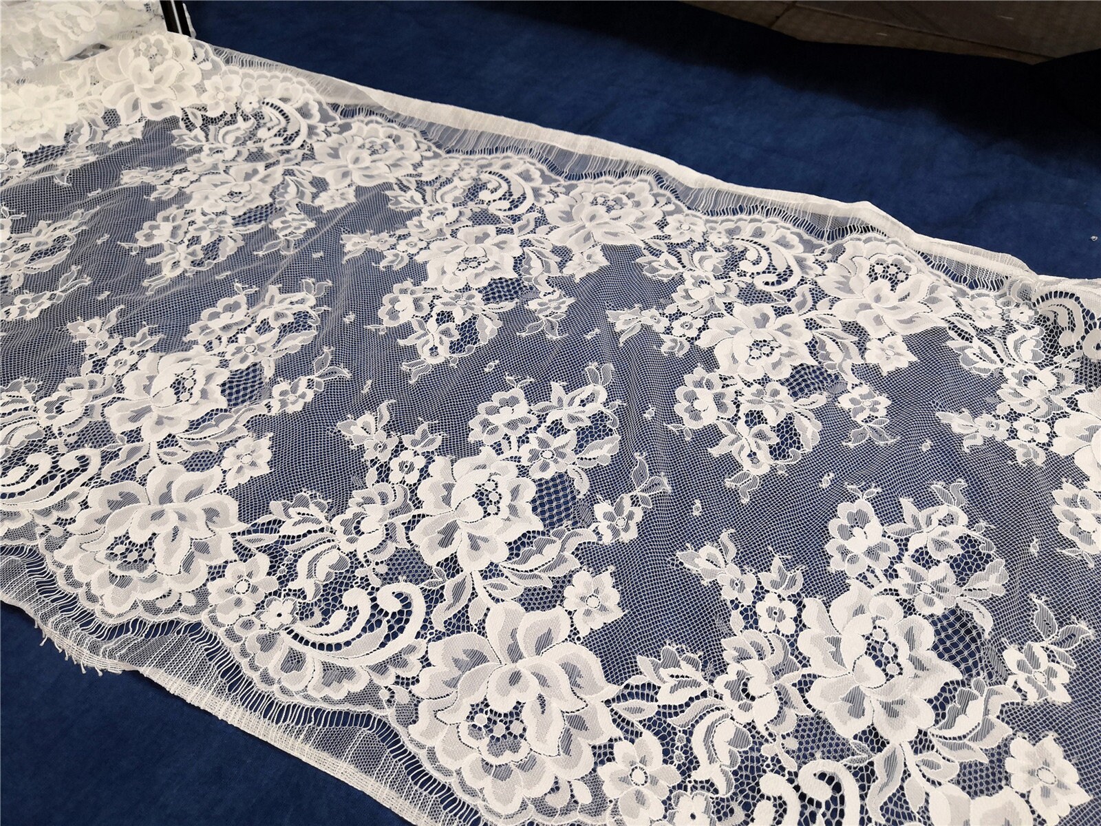 43cm lace trim in 3metersoff white Chantilly Lace fabric Etsy