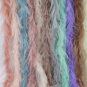 Feather boa,ostrich boa in 2meters，white dress boa,pink boa,peach boa