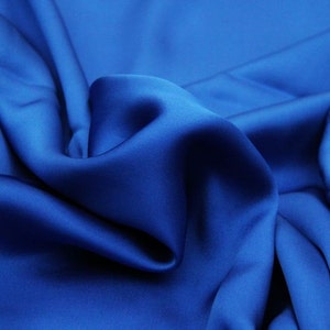 silk charmeuse ,19 Momme,Silk satin fabric,red stain ,lake blue stain fabric ,off white wedding dress,100% stain-0.5yard