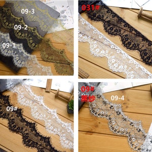 3m*3.54 inches wide delicate white Eyelash Lace Trim for DIY selling by the 3.2yard