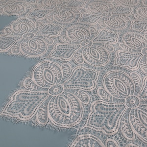 Chantilly Eyelash Lace, Chantilly spade Lace Fabric, Wide for Veil, Dress, Costume, Craft Making