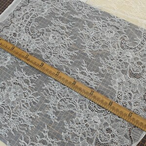 Hight quality ivory lace Fabric ,off White Chantilly Lace fabric for wedding,Lace trim 50 Centimeters